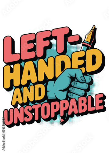 Left Hander's Day Quote Typography T-Shirt Design