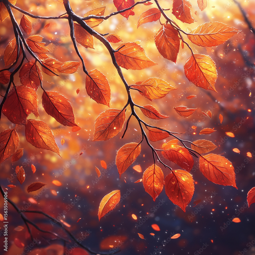 Fototapeta premium autumn leaves background