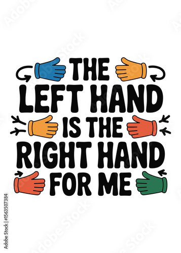 Left Hander's Day T-Shirt Design