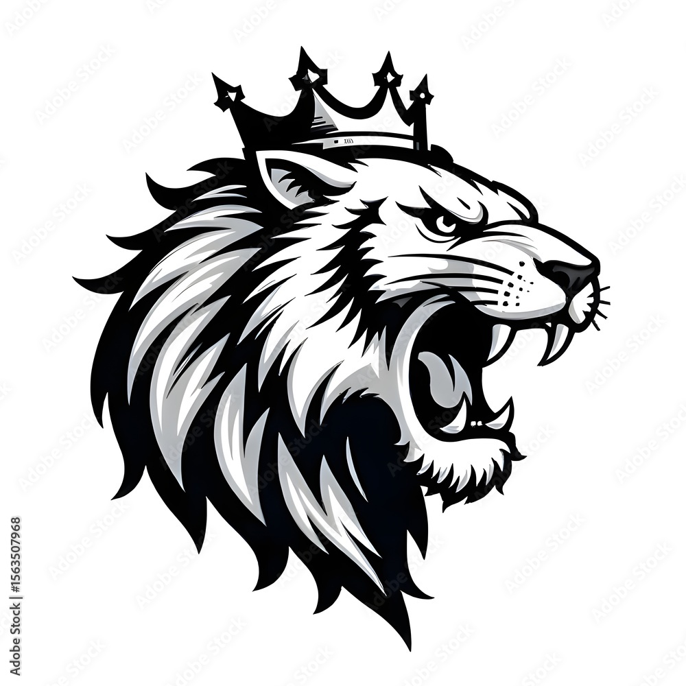 Fototapeta premium illustration vector tiger head mascot loggo