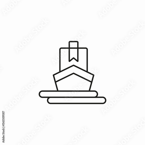 ship delivery boat icon sign vector