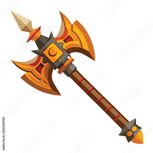 bludgeon weapon isolated on white background