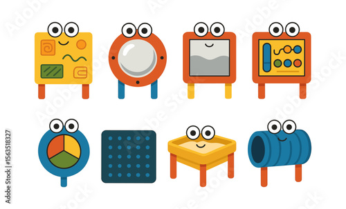 Interactive sensory play panels for child development and learning