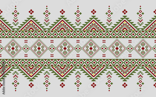 Southwest Native seamless pattern ethnic tribal Aztec geometric Navajo Native American fabric colorful design vector for textile print