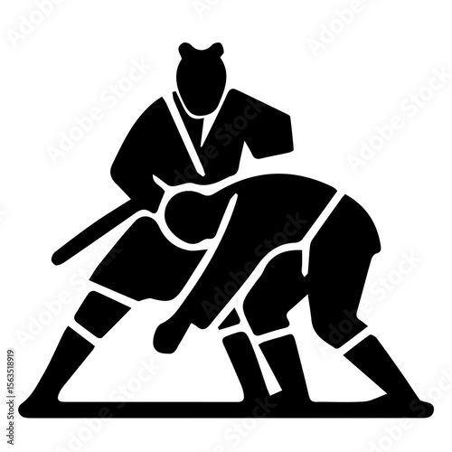 martial arts silhouettes