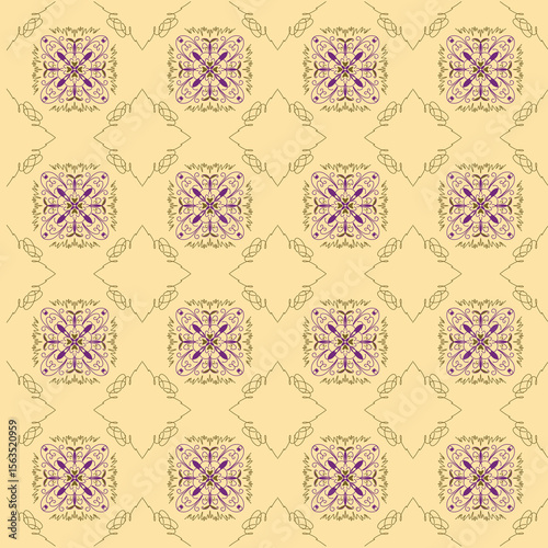 pattern seamless purple yellow