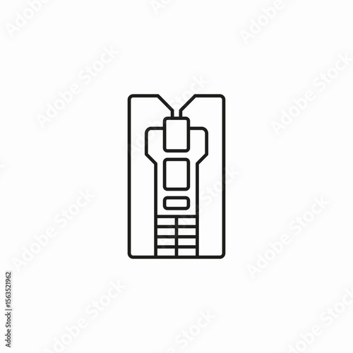 bulletproof vest gear icon sign vector