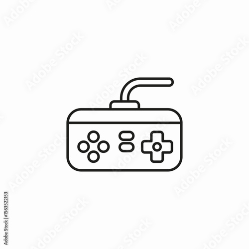 classic game controller icon sign vector
