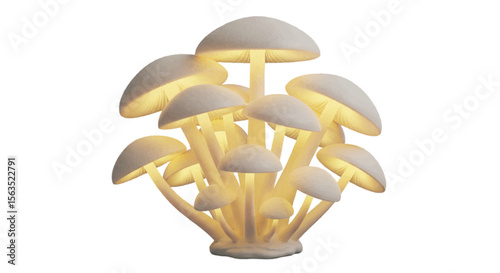 mushroom on black