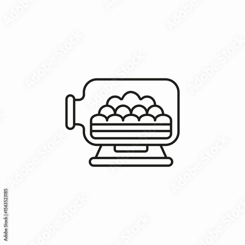 gumball machine dispenser icon sign vector