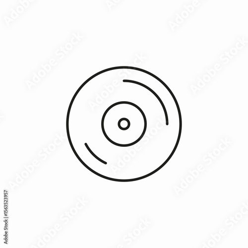 music cd disc icon sign vector