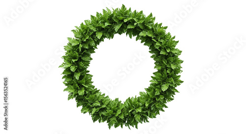 wreath of green grass