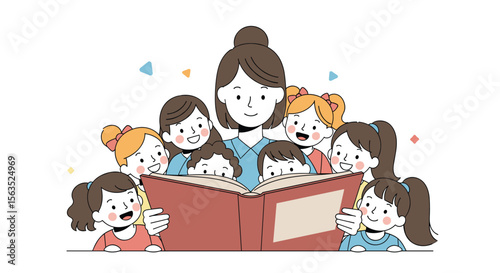 Engaging storytelling session for young learners fostering imagination and early literacy skills