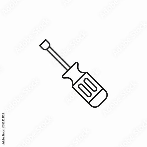 screwdriver tool phillips icon sign vector