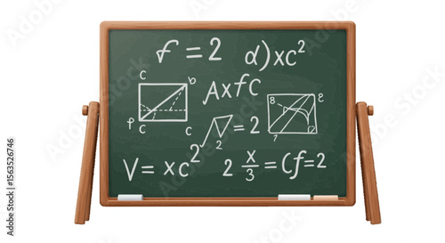 3d back to school blackboard