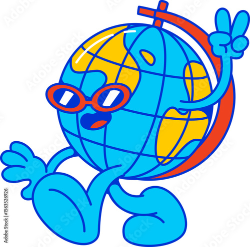 Groovy Globe Mascot