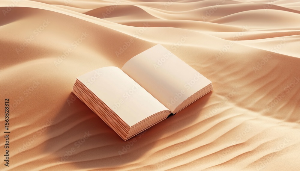 © Ivan - Notebook Left Alone In The Golden Desert Sands Under The Scorching Sun: A Tale Of Isolation And Abandonment In Nature.