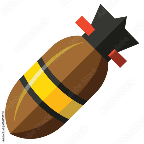 bomb weapon isolated on white background
