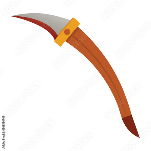 boomerang weapon isolated on white background