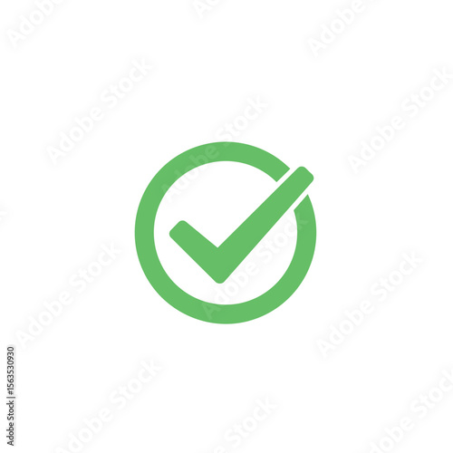 green check mark or tick icon