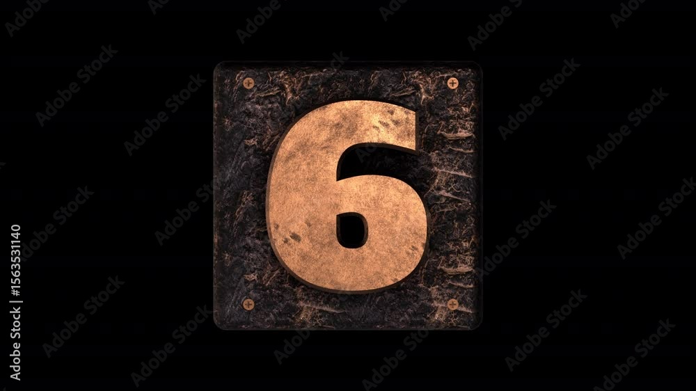 Create words and captions with this easy drag and drop metal block industrial style lettering that spins and animates in to place with an alpha's. Part of a set of 56 letters, numbers and symbols.