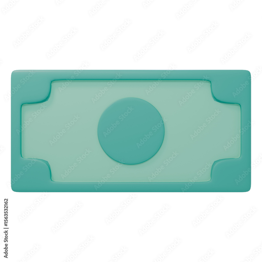 Naklejka premium 3D High Quality cash