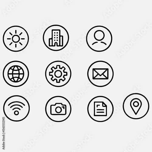 set of icons Silhouette 