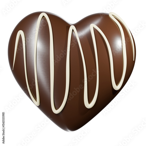 chocolate heart shape