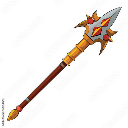 cudgel weapon isolated on white background