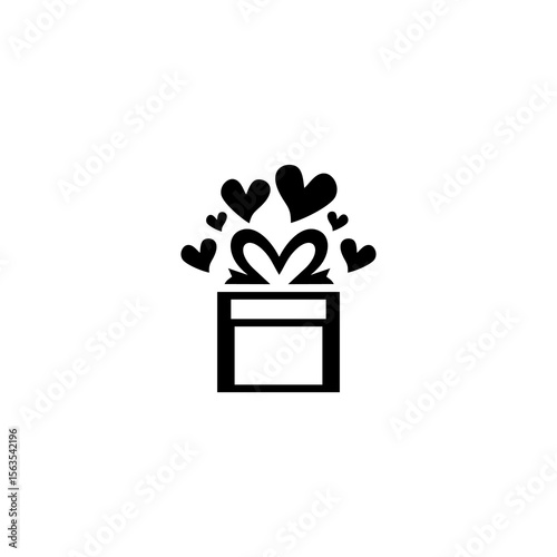 special gift box logo vector