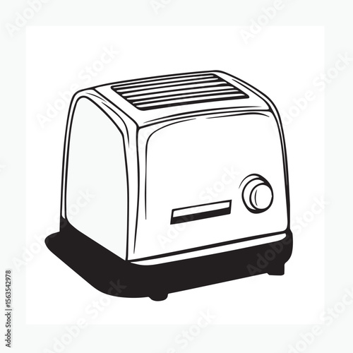 vector illustration of a toaster