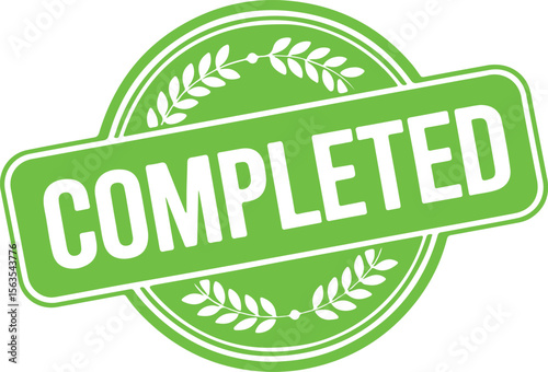 Completed Stamp Vector – Round Approved Seal with Grunge Texture