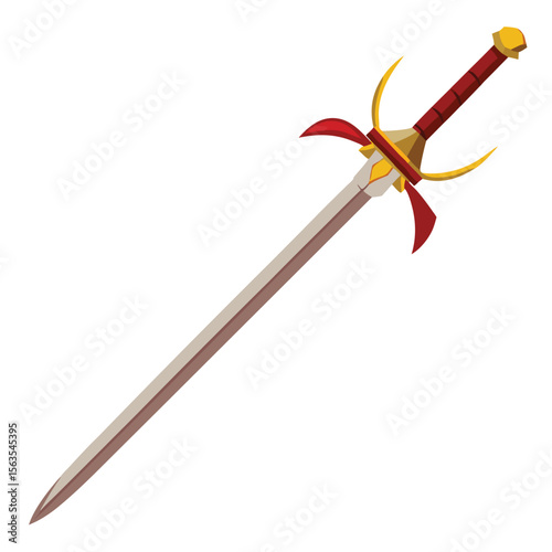 epee weapon isolated on white background