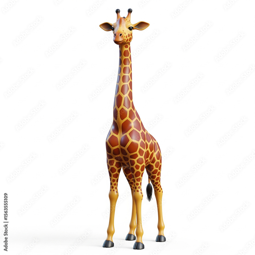 Obraz premium giraffe on white background