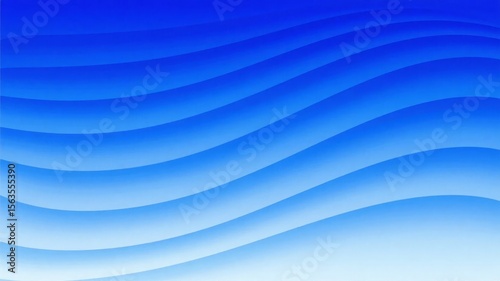 Gradient Blue Wavy Lines Background