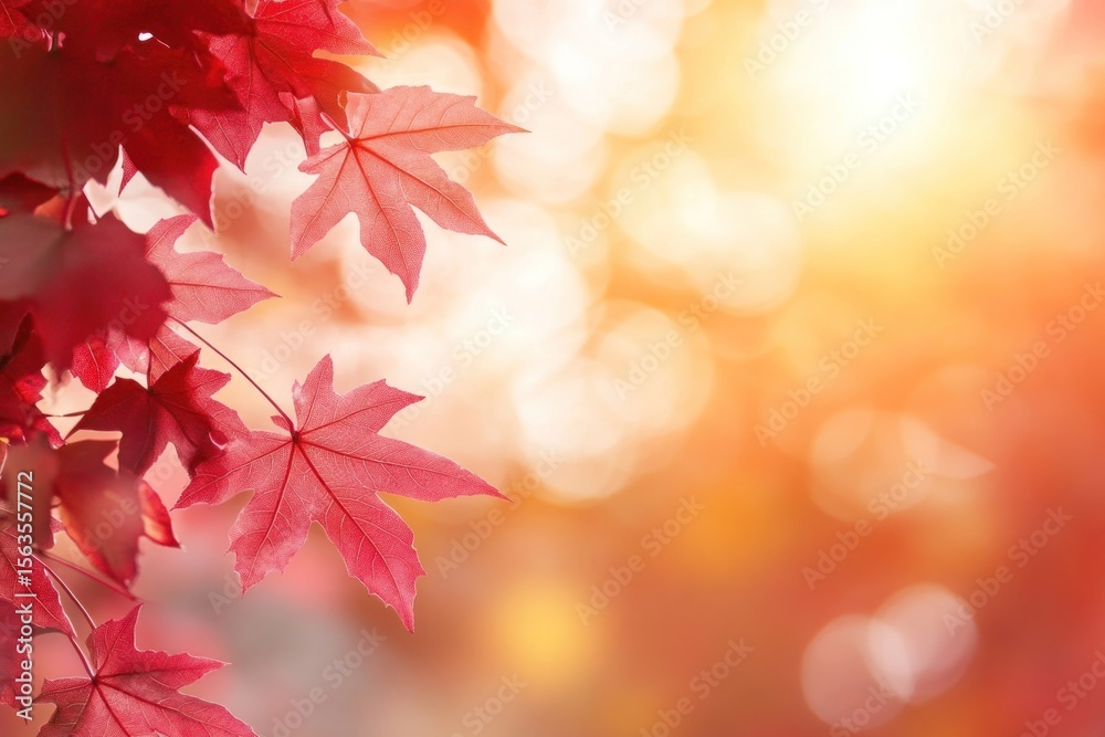 Fototapeta premium Maple leaves leaf background autumn.