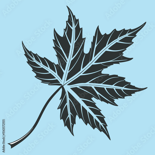 Vector illustration of a leaf free download.