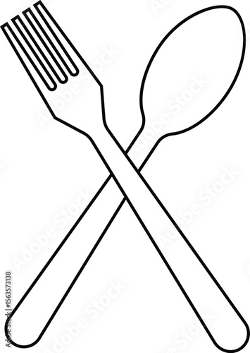 Tablespoon Table knife, Fork And Plate Dinner Set Vector Eatery symbol Kitchen utensil Tableware serving sign