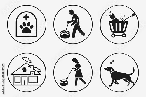 set of icons of people