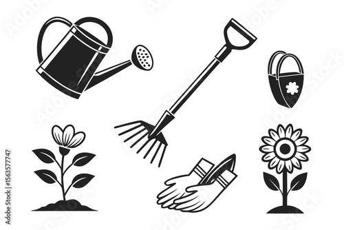 garden tools vector