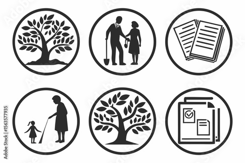 set of vector icons