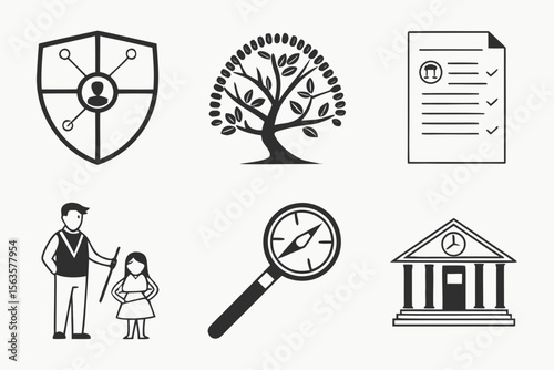 set of icons