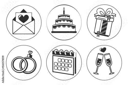 set of vector icons for restaurant