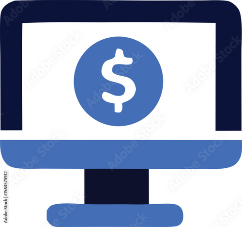 Digital currency displayed on a computer screen symbolizing online financial transactions and e commerce growth