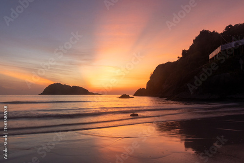 Breathtaking sunrise captured on Redang Island, Malaysia