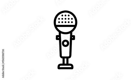 Microphone audio music sound icon 