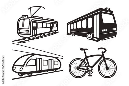 public-transport-modes---black-icons-