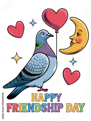 International Friendship Day Vector EPS Illustration with Typography Design
