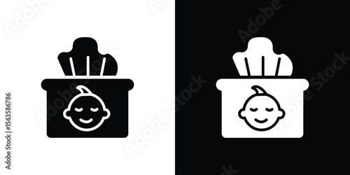 baby wipe icon illustration vector simple designs