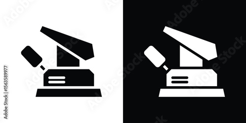 Floor sanding machine icon illustration vector simple designs